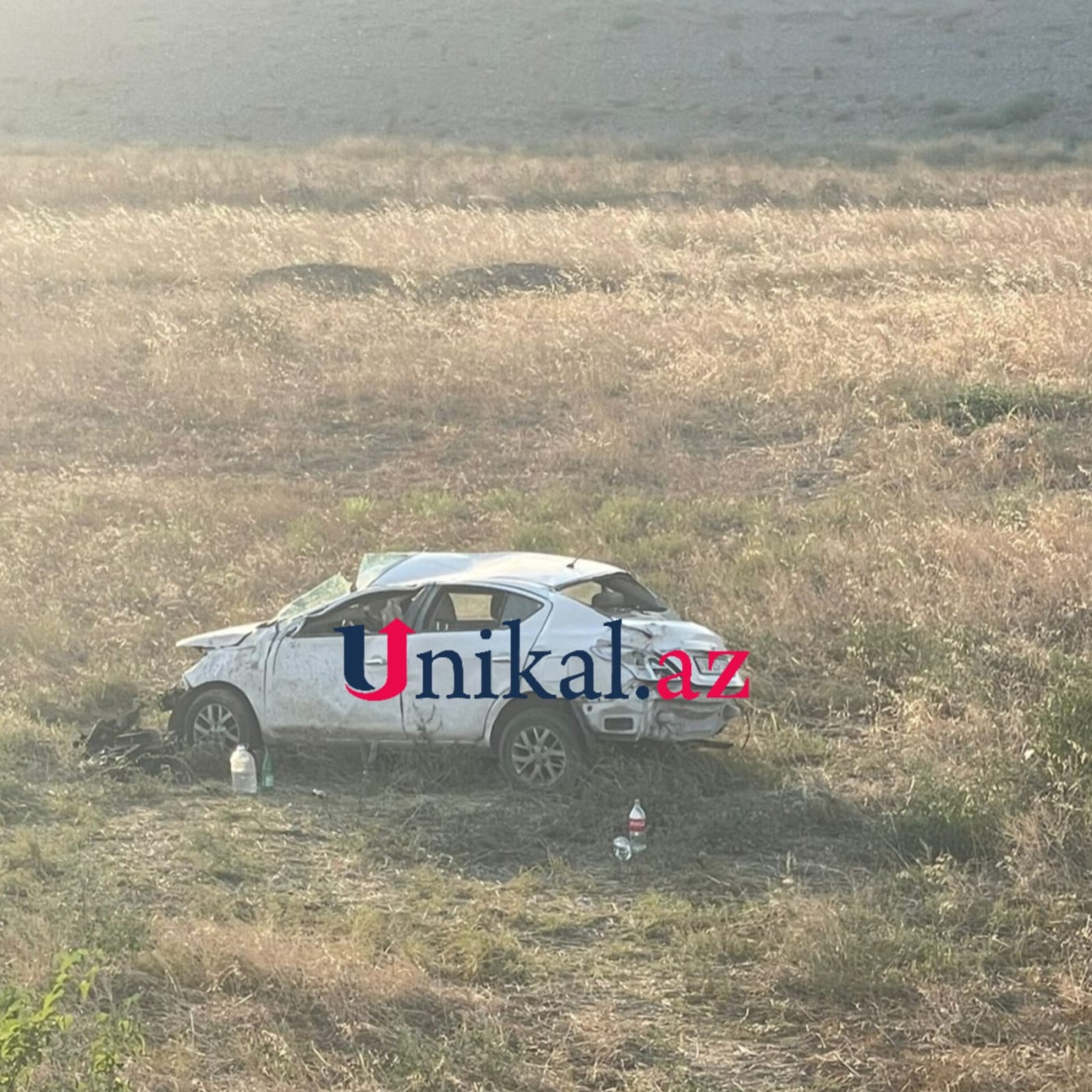 Nəsiman Yaqublunun düşdüyü qəzadan - FOTO